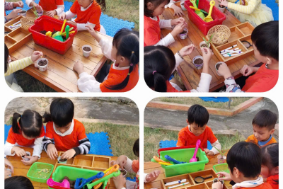 Tổ chức cho trẻ tham gia hoạt động trải nghiệm ” Gieo hạt” tại lớp 5 tuổi trường mầm non Nghĩa Bình